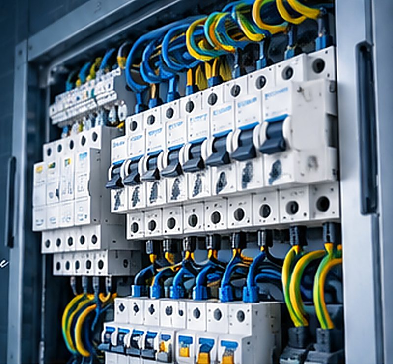 Nowoczesna rozdzielnica elektryczna z aparaturą zabezpieczającą